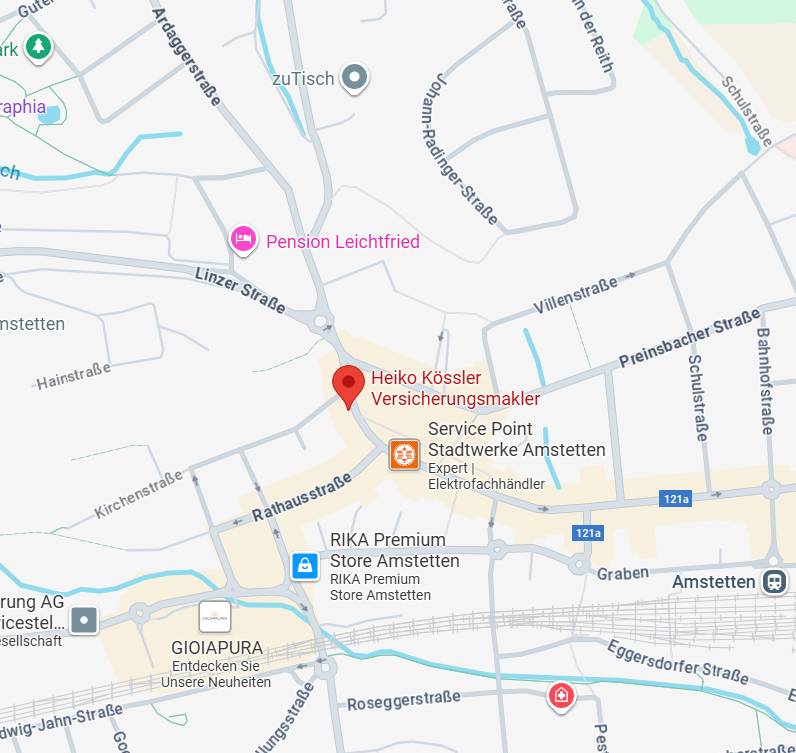 Google Maps Karte des Standorts von Heiko Kössler
