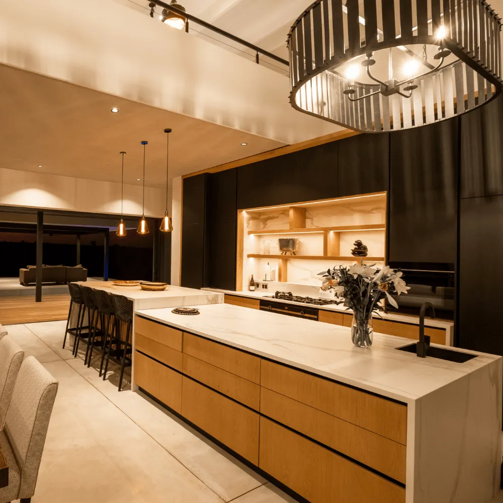 Kitchen in a self catering lodge in the Mjejane Game Reserve