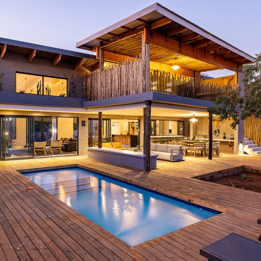 Self-catering family lodge in Mjejane Game Reserve