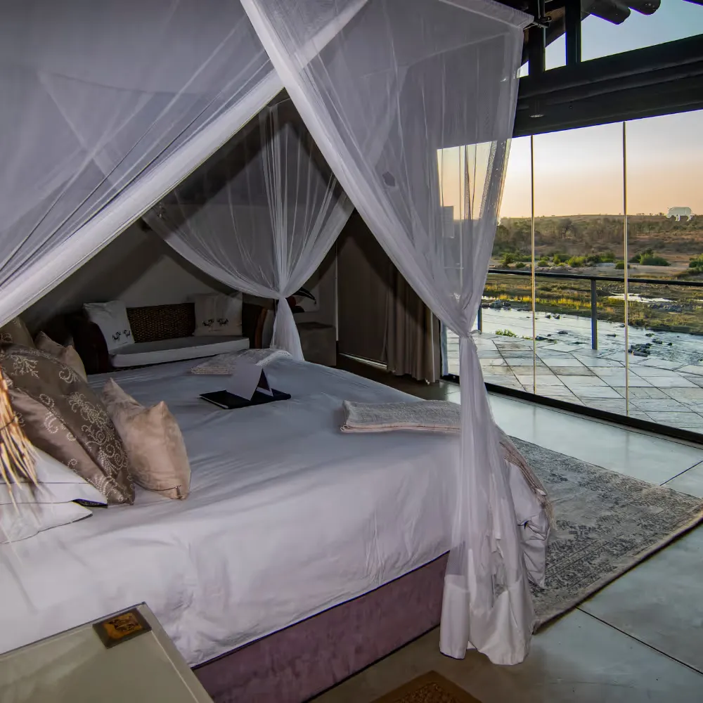 Bedroom in Mjejane Game Reserve Villa