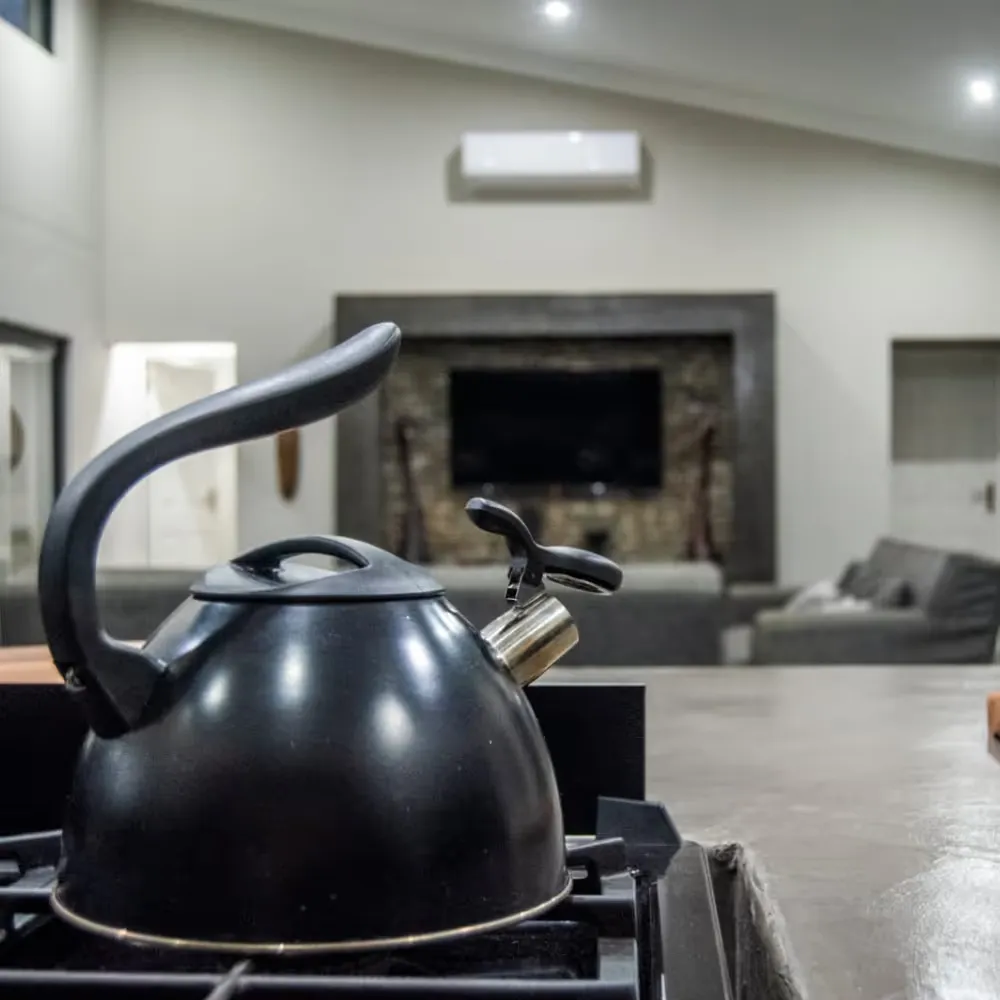 Inside area of a lodge in the Mjejane Game Reserve