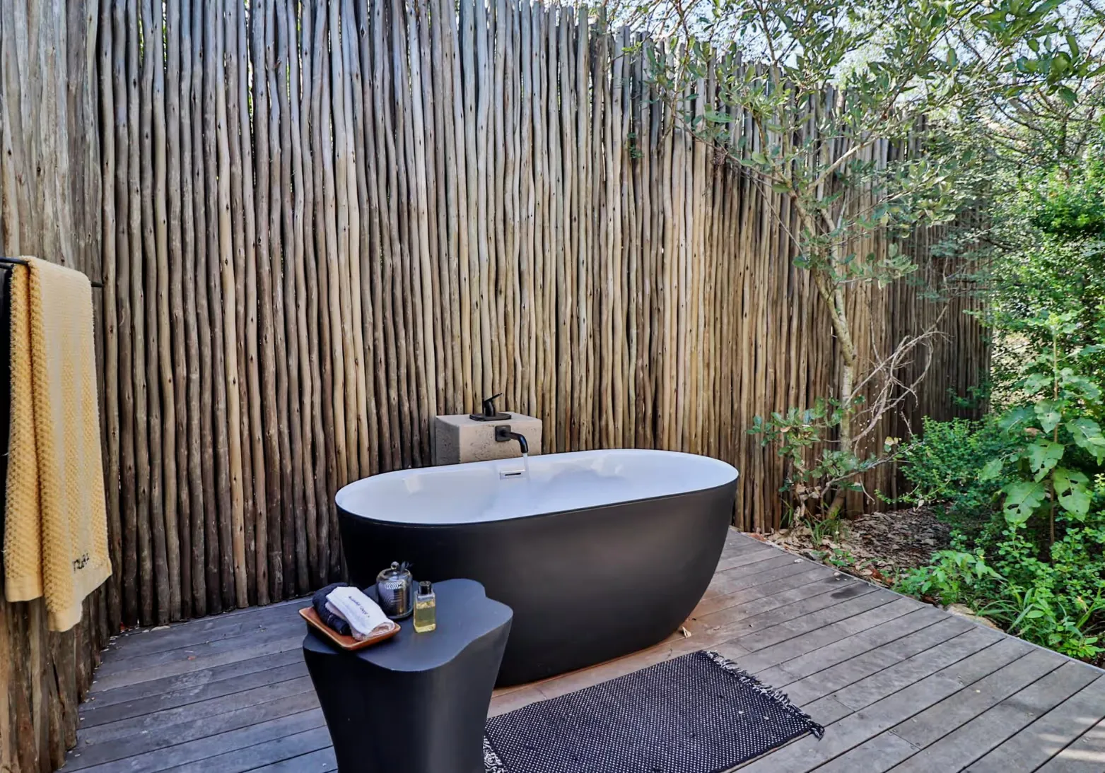Bedroom of Self Catering Lodge in the Mjejane Game Reserve