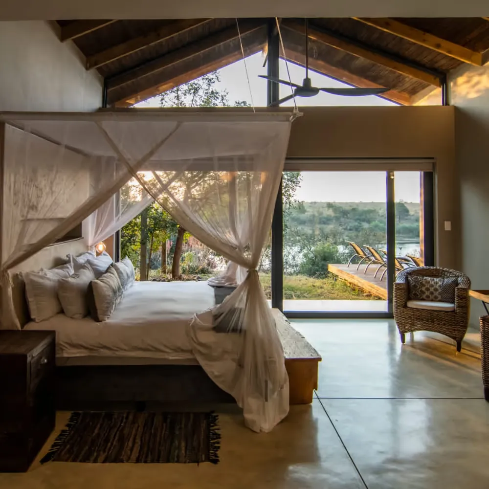 Bedroom in Mjejane Game Reserve Villa