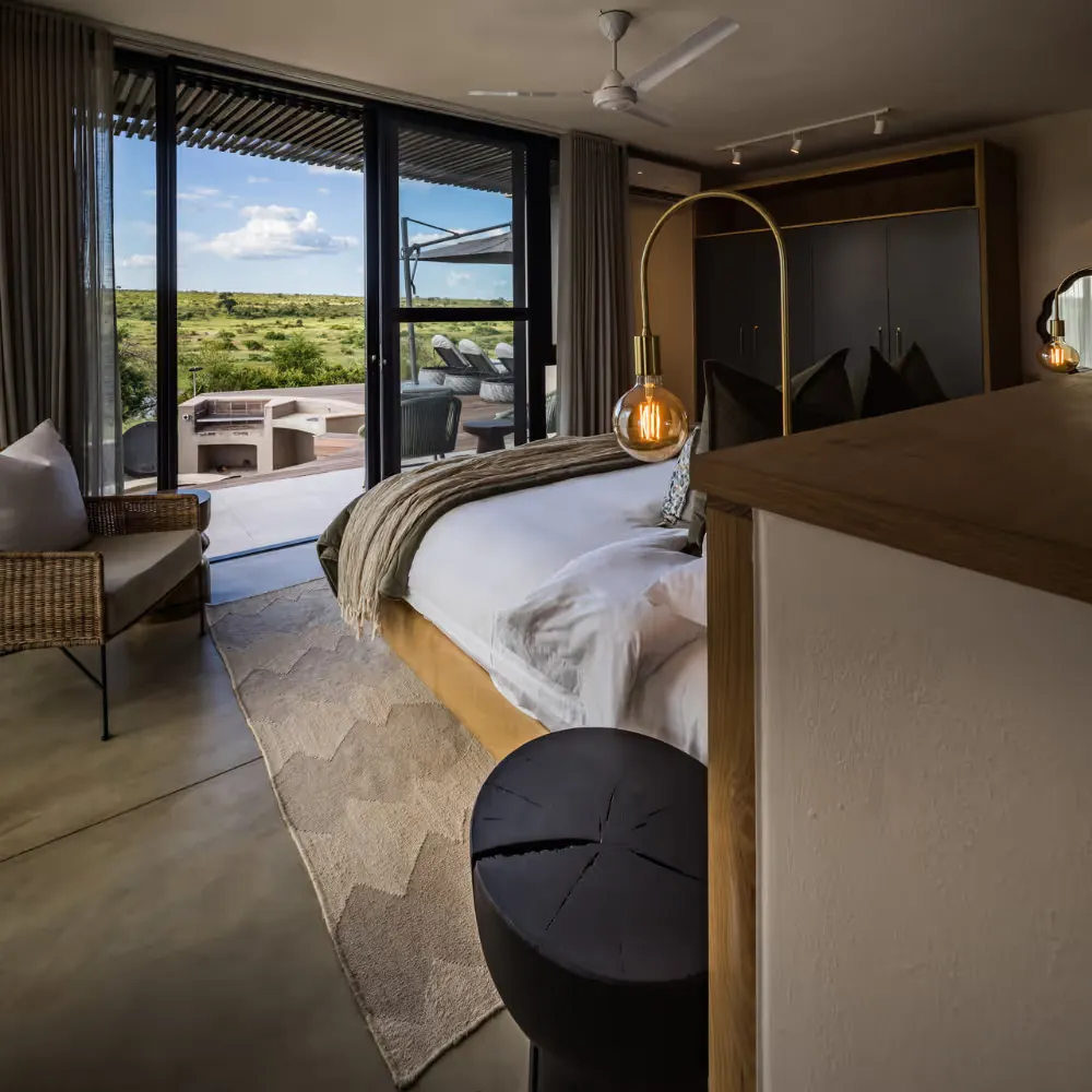 Bedroom in Mjejane Game Reserve Villa