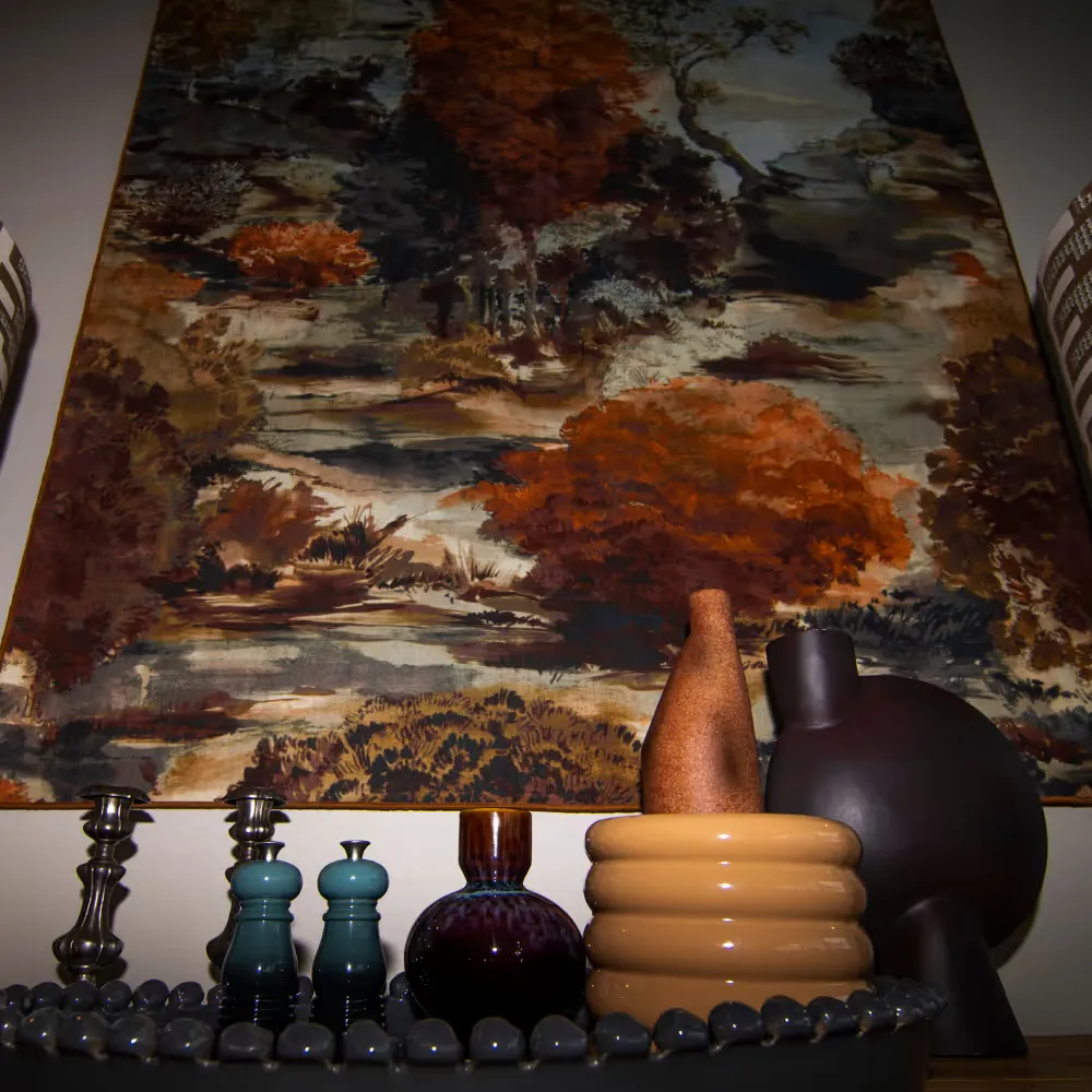 Inside area of a lodge in the Mjejane Game Reserve