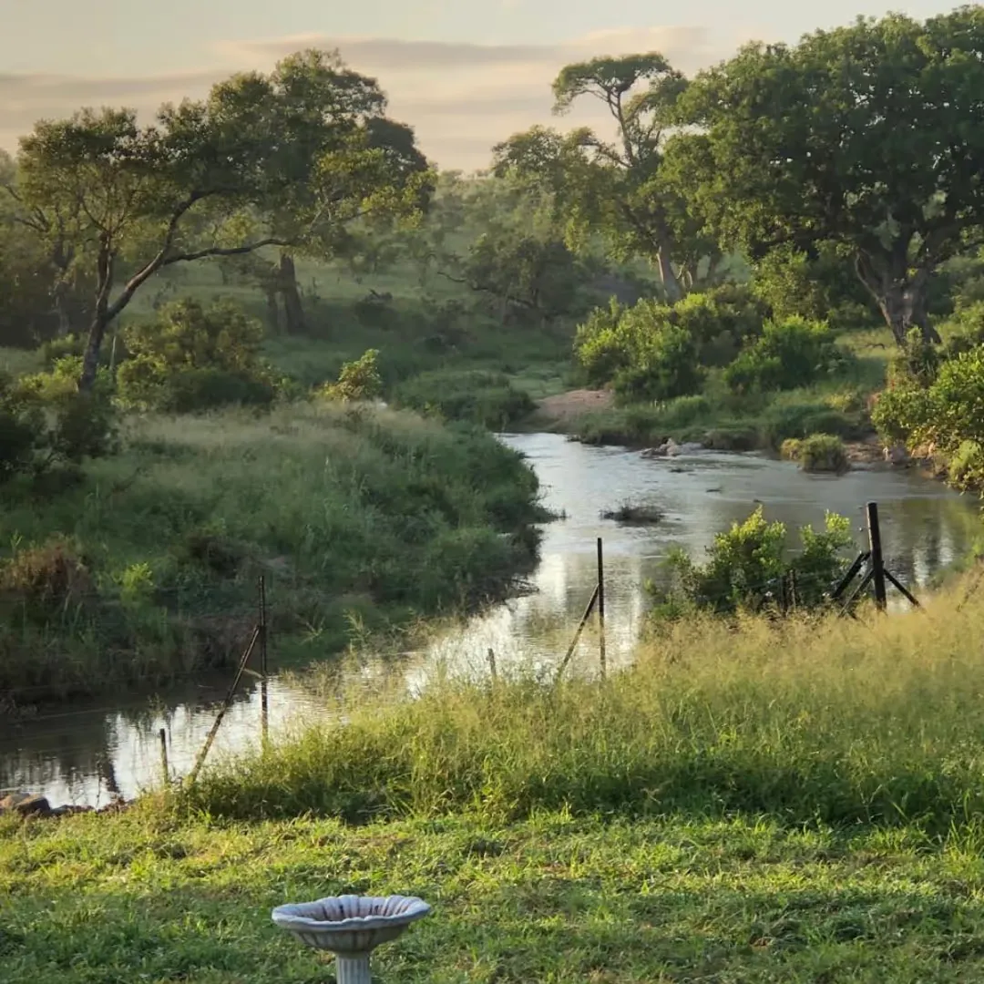 Outside area of a lodge in the Mjejane Game Reserve