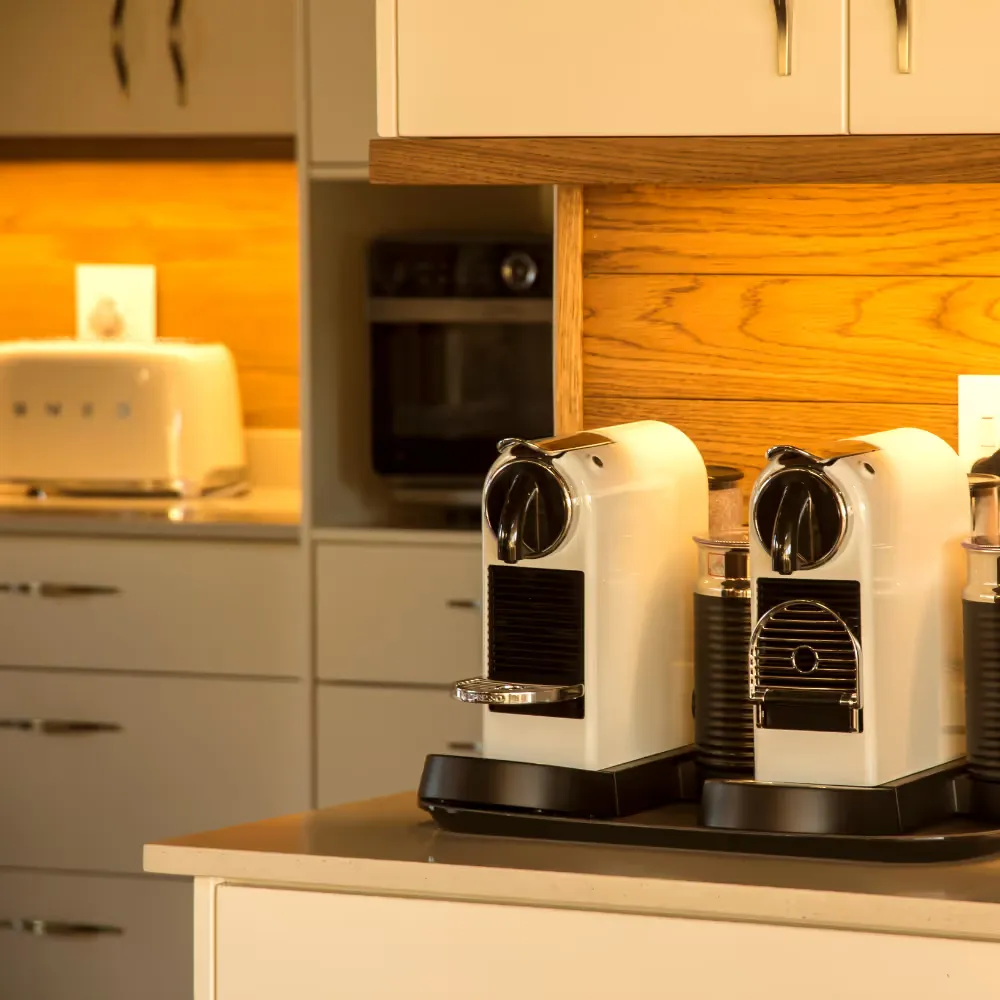 Kitchen in a self catering lodge in the Mjejane Game Reserve