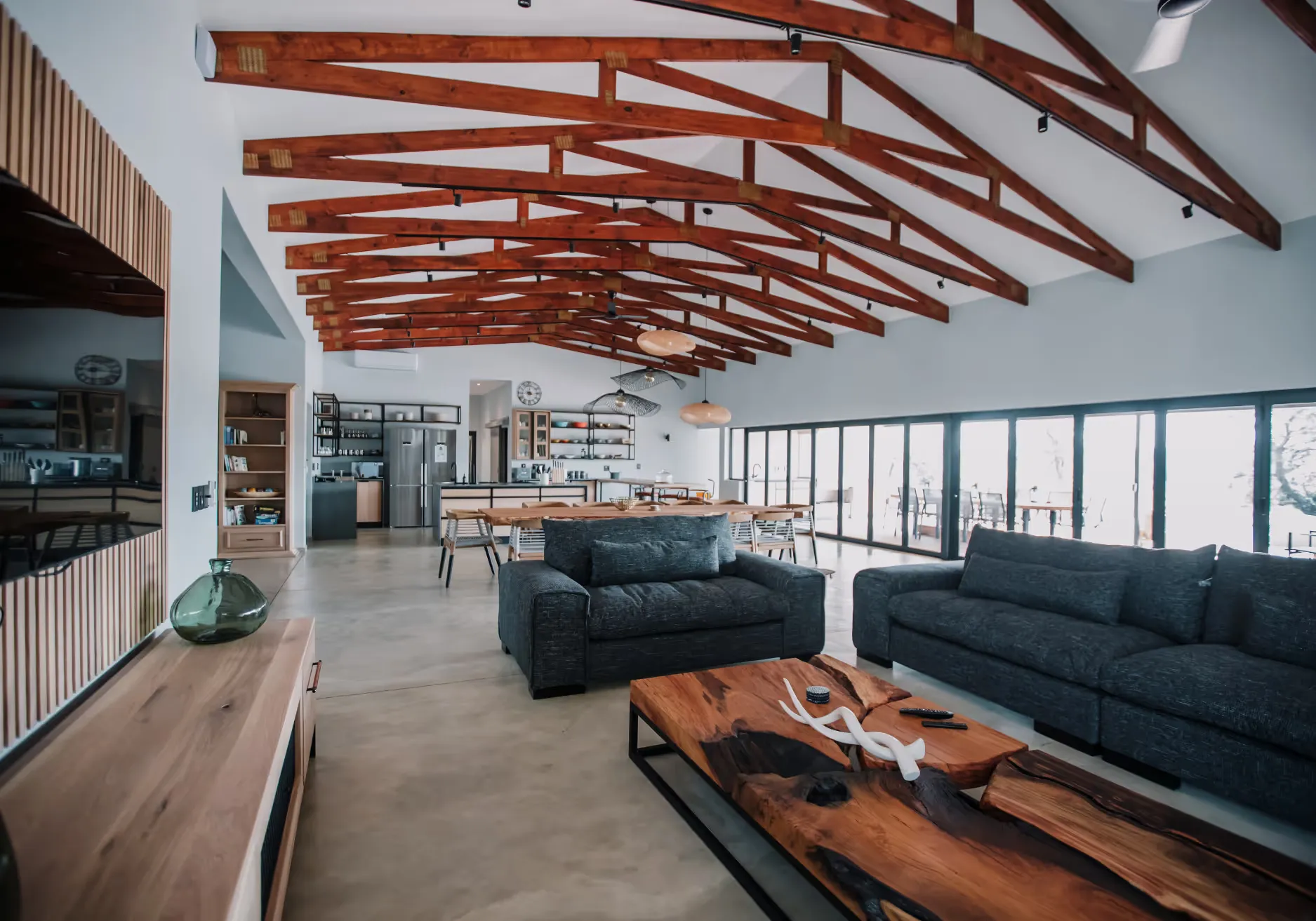 Interior photos of lodges in the Mjejane Game Reserve