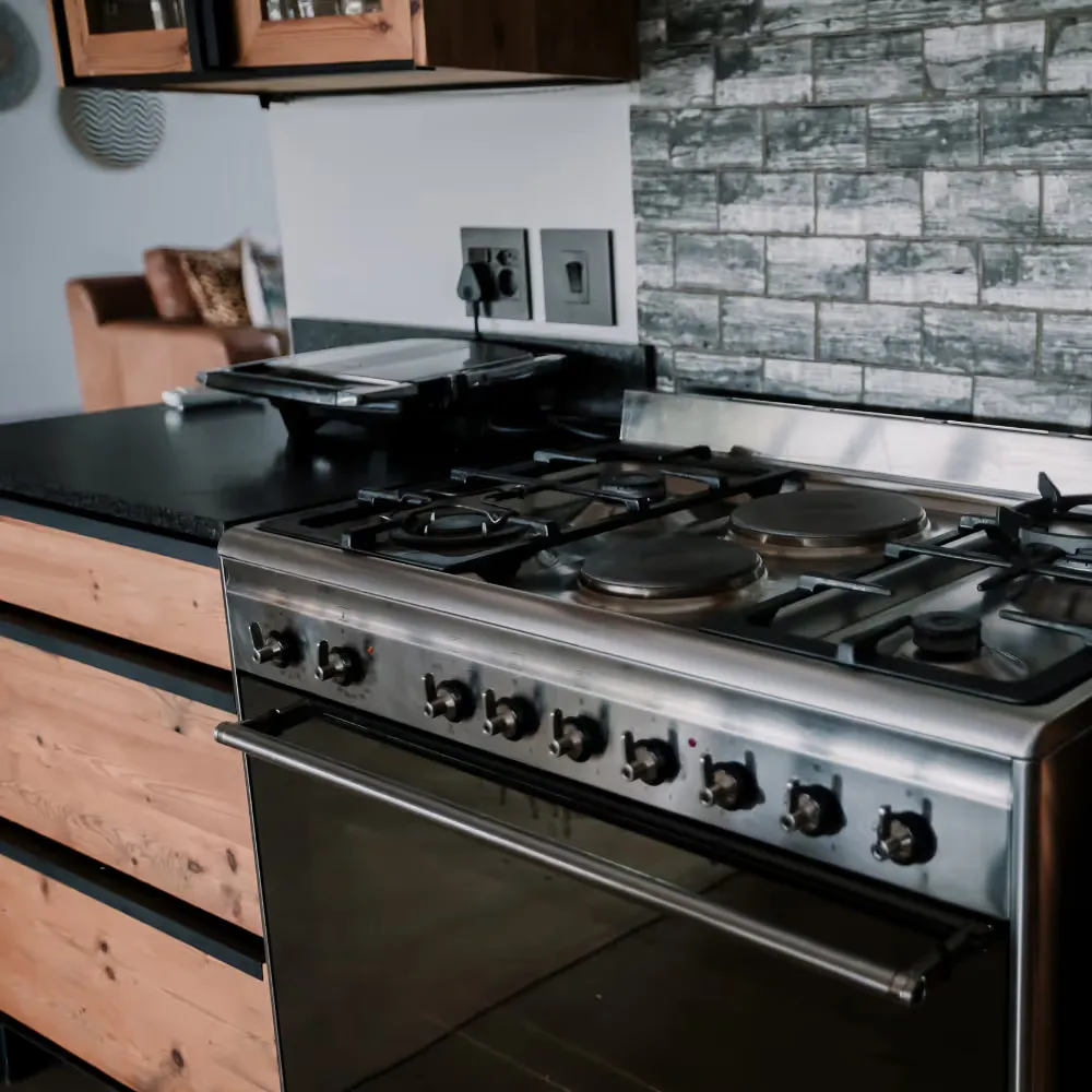 Kitchen in a self catering lodge in the Mjejane Game Reserve