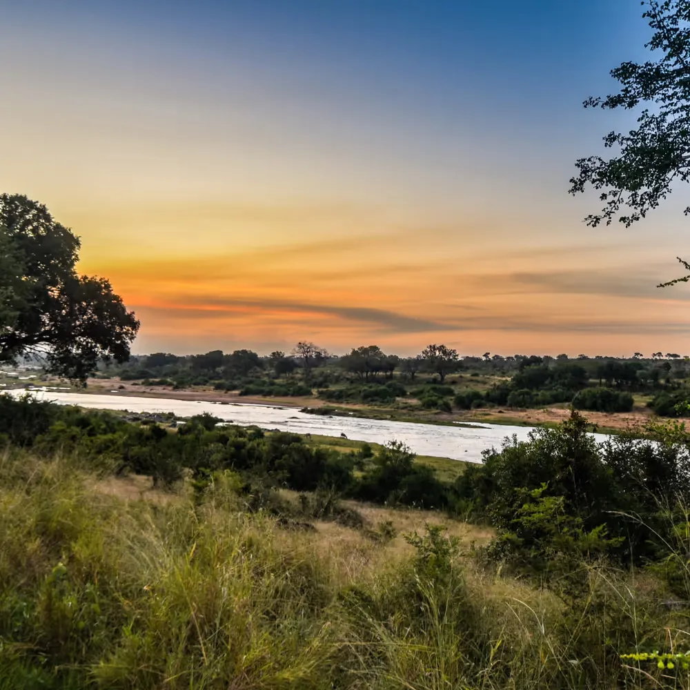 Outside area of a lodge in the Mjejane Game Reserve