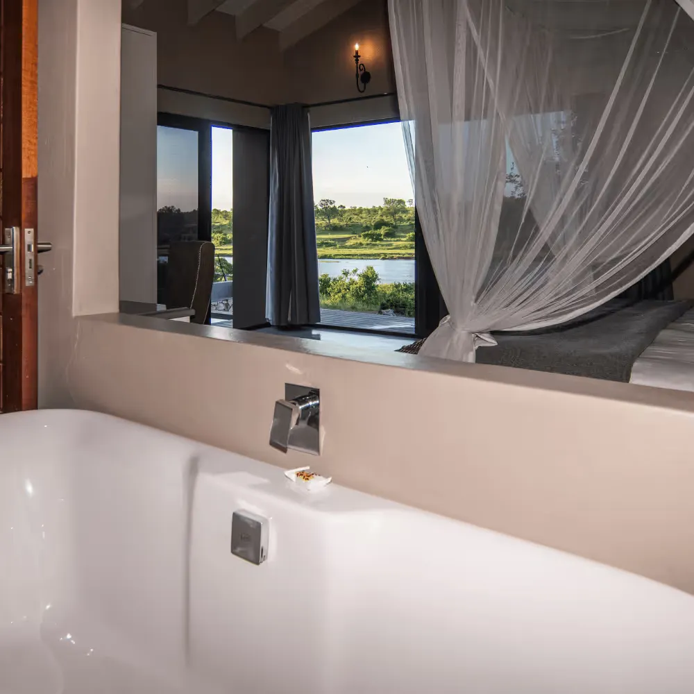 Bedroom in Mjejane Game Reserve Villa