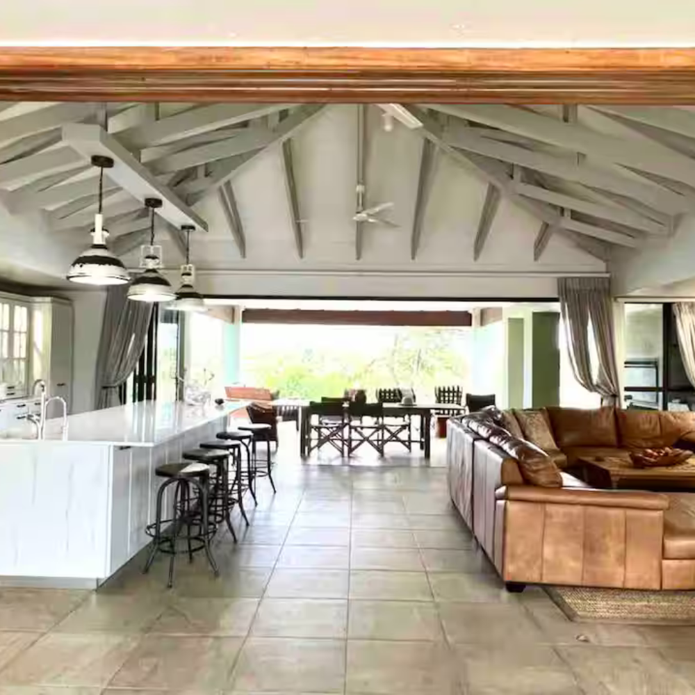 Kitchen in a self catering lodge in the Mjejane Game Reserve