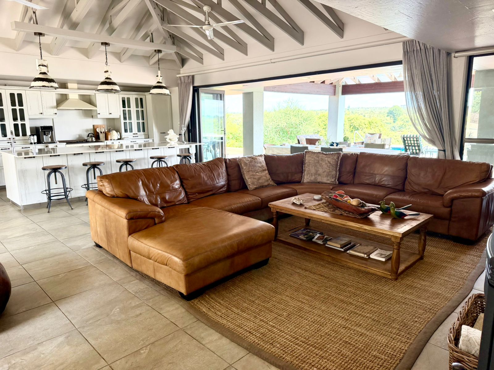 Interior photos of lodges in the Mjejane Game Reserve