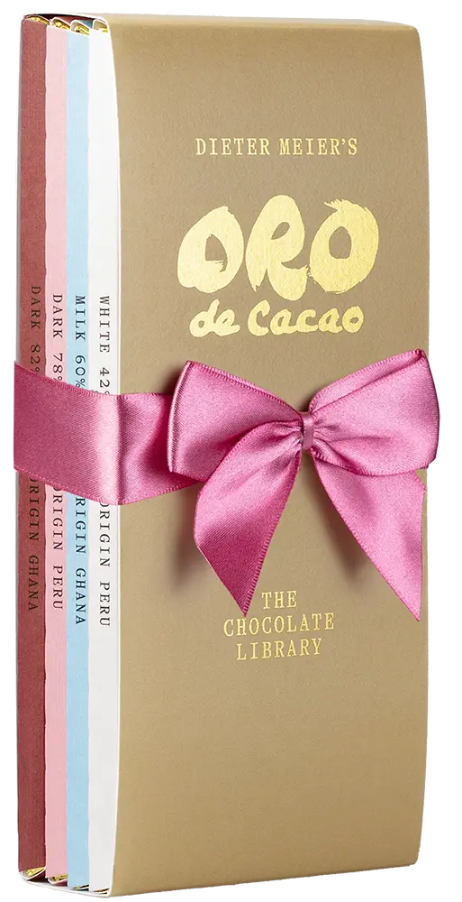 Library mit 4 Tafeln und dekorativer Masche