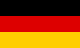 Flagge Deutschlands mit drei horizontalen Streifen in Schwarz, Rot und Gold.