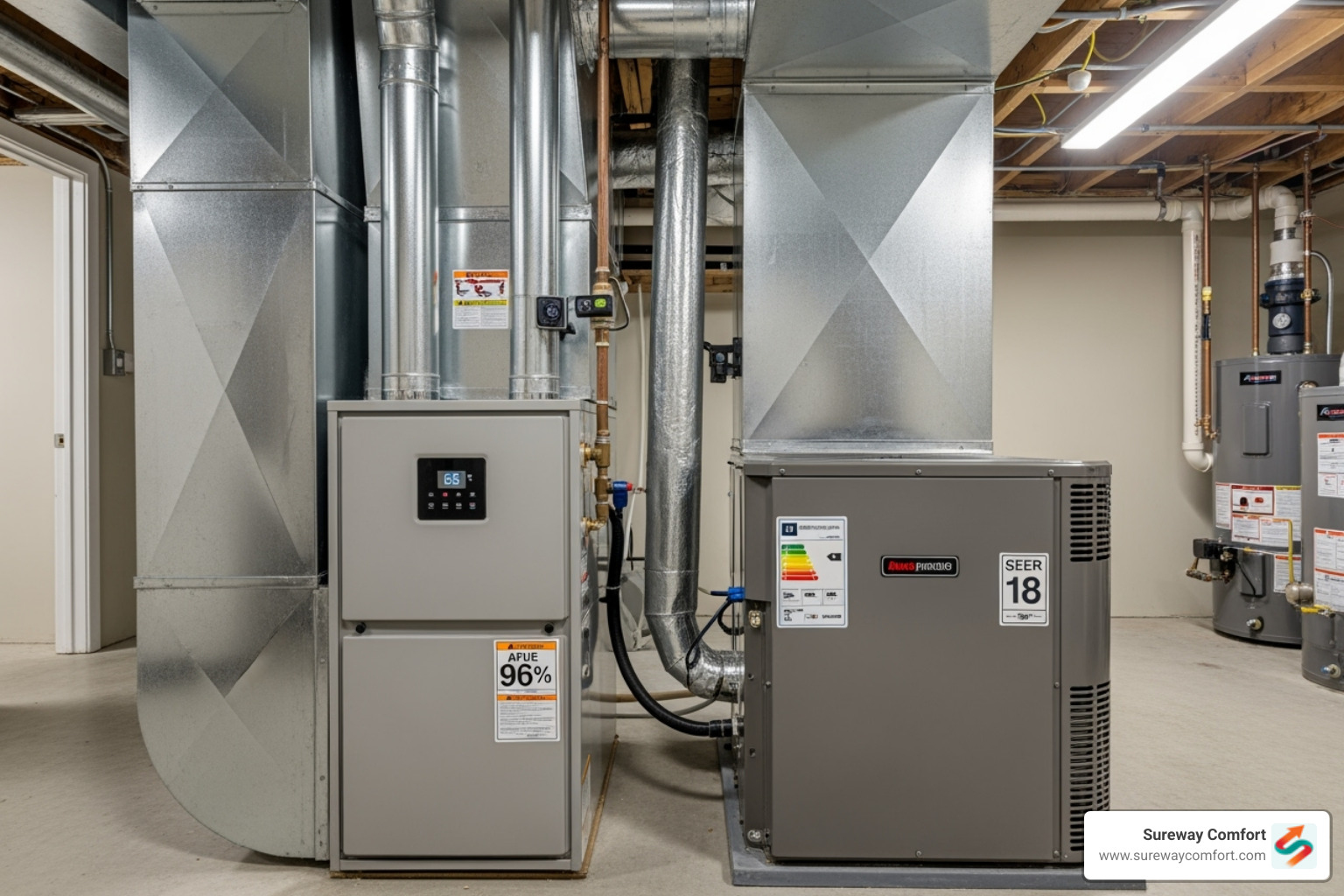 modern, high-efficiency furnace and air conditioner unit side-by-side - hvac services mt lebanon modern, high-efficiency furnace and air conditioner unit side-by-side - hvac services mt lebanon