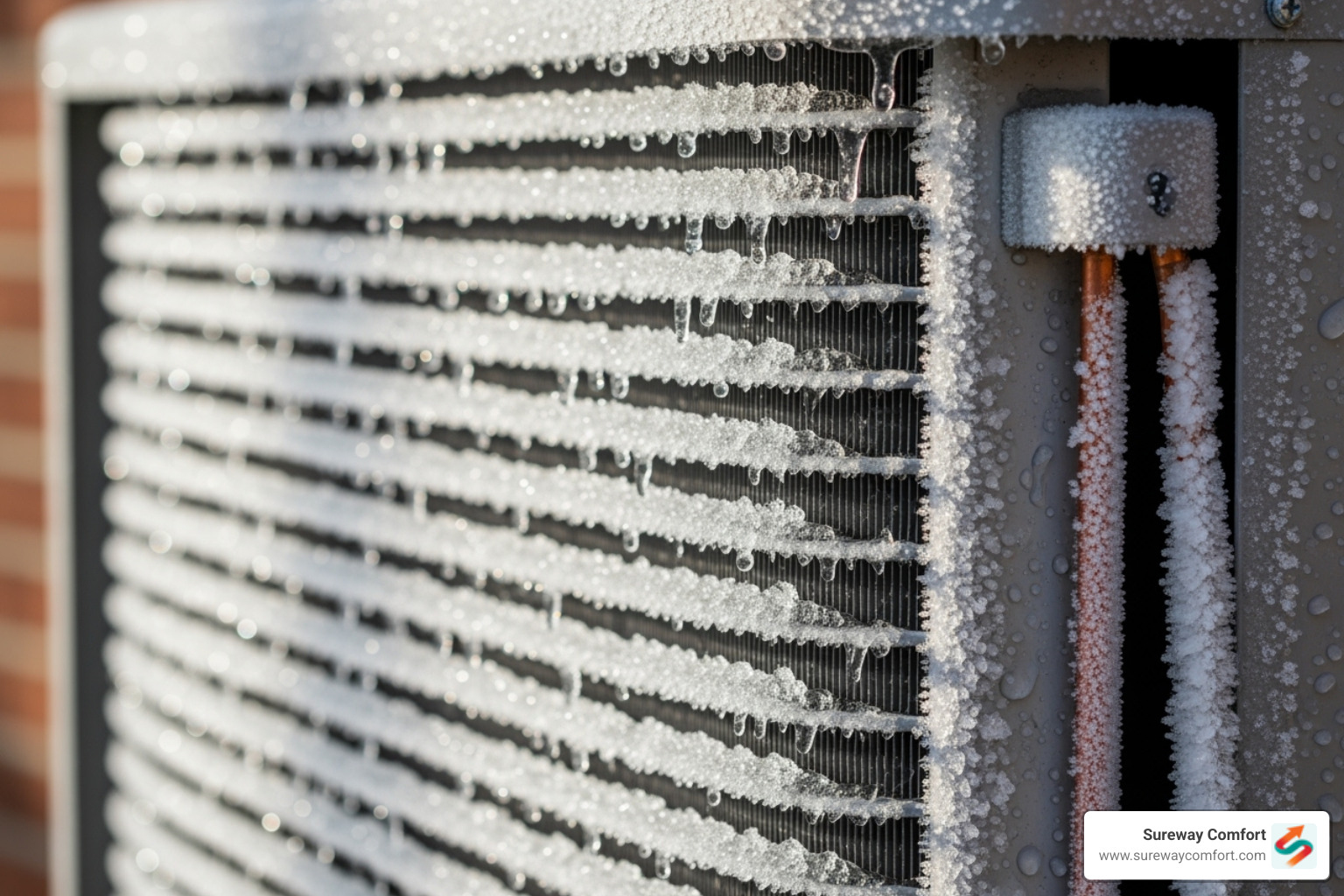 AC unit with ice buildup on the coils - AC Repair