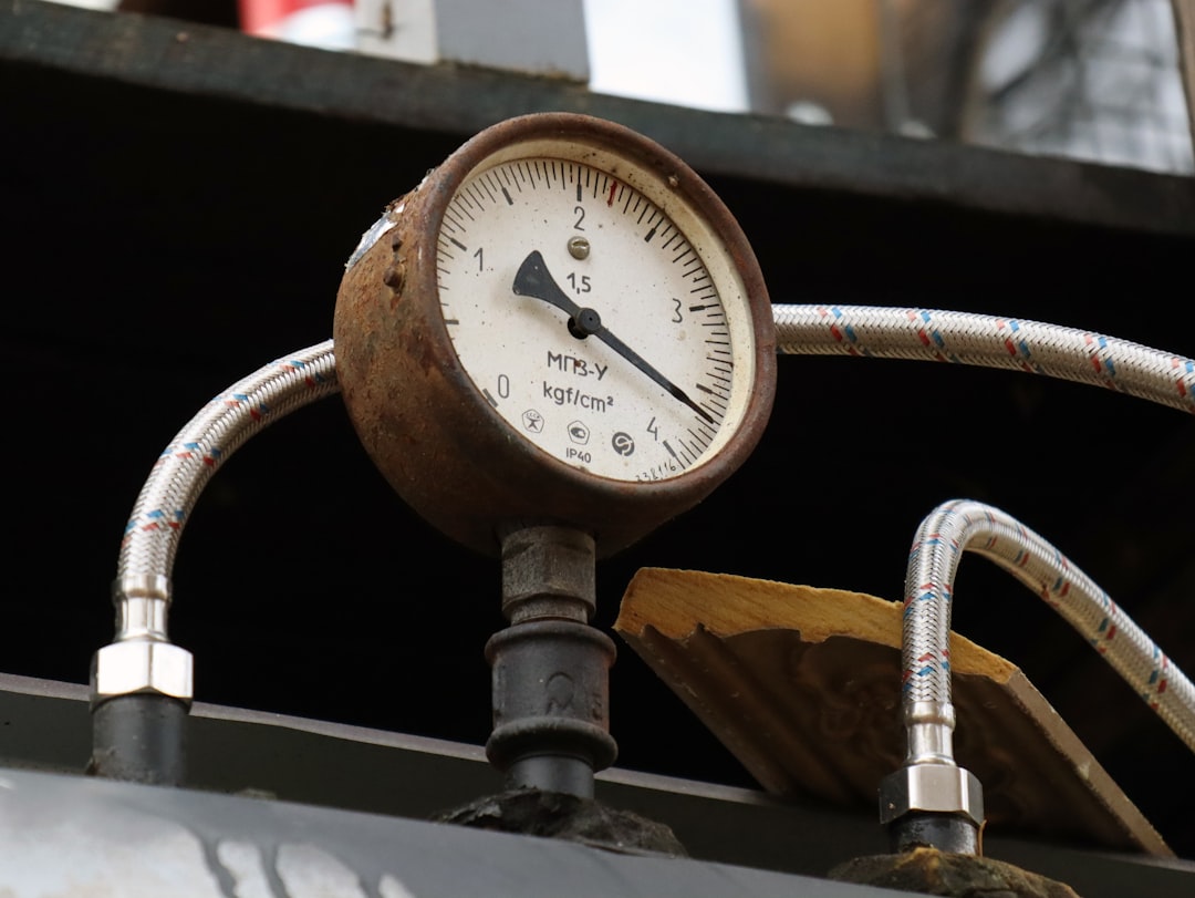pressure gauge connected to a newly installed gas line - gas line installation pressure gauge connected to a newly installed gas line - gas line installation