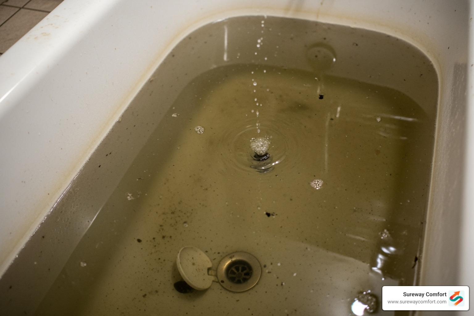 Bathtub with standing water and a slow drain - Hydro jetting Canonsburg Bathtub with standing water and a slow drain - Hydro jetting Canonsburg