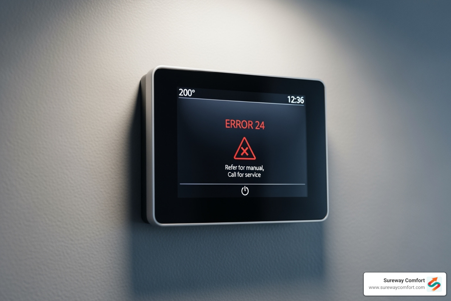 thermostat displaying error - preventative hvac maintenance