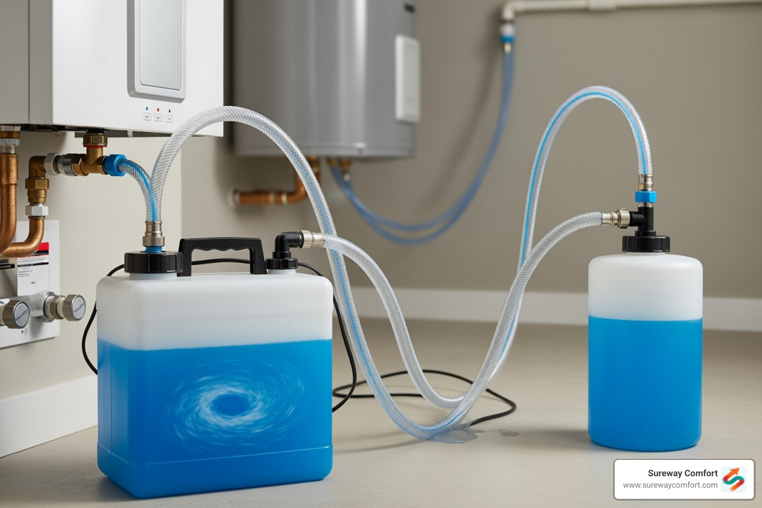 descaling kit with hoses connected to a tankless water heater - tankless water heater troubleshooting descaling kit with hoses connected to a tankless water heater - tankless water heater troubleshooting