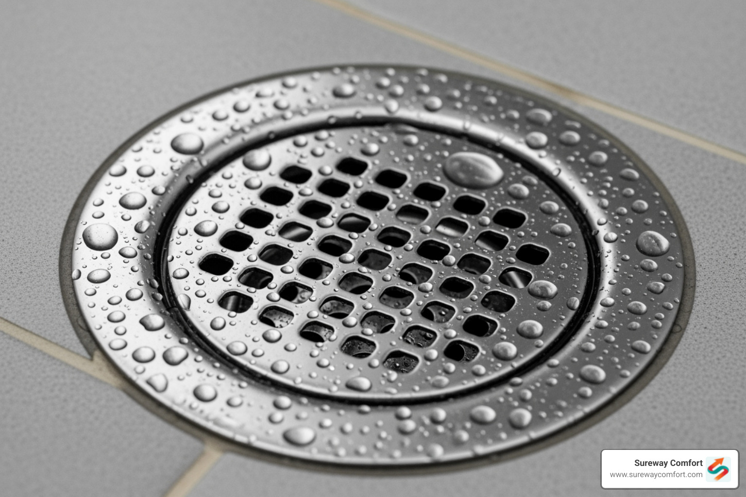 Image of a clean drain screen in a shower - drain cleaning companies Image of a clean drain screen in a shower - drain cleaning companies