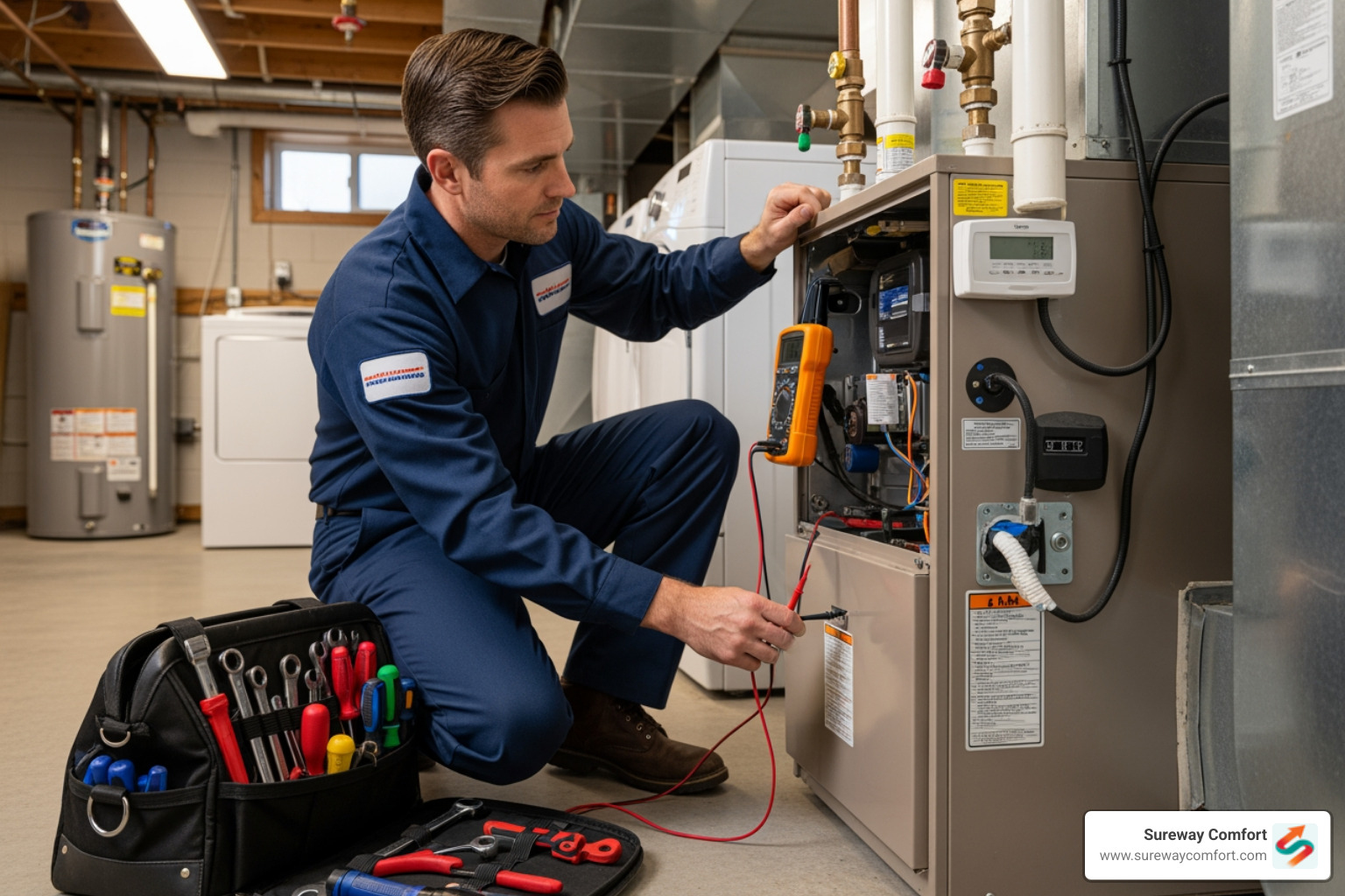 professional technician servicing a furnace - furnace tune-up bridgeville pa professional technician servicing a furnace - furnace tune-up bridgeville pa