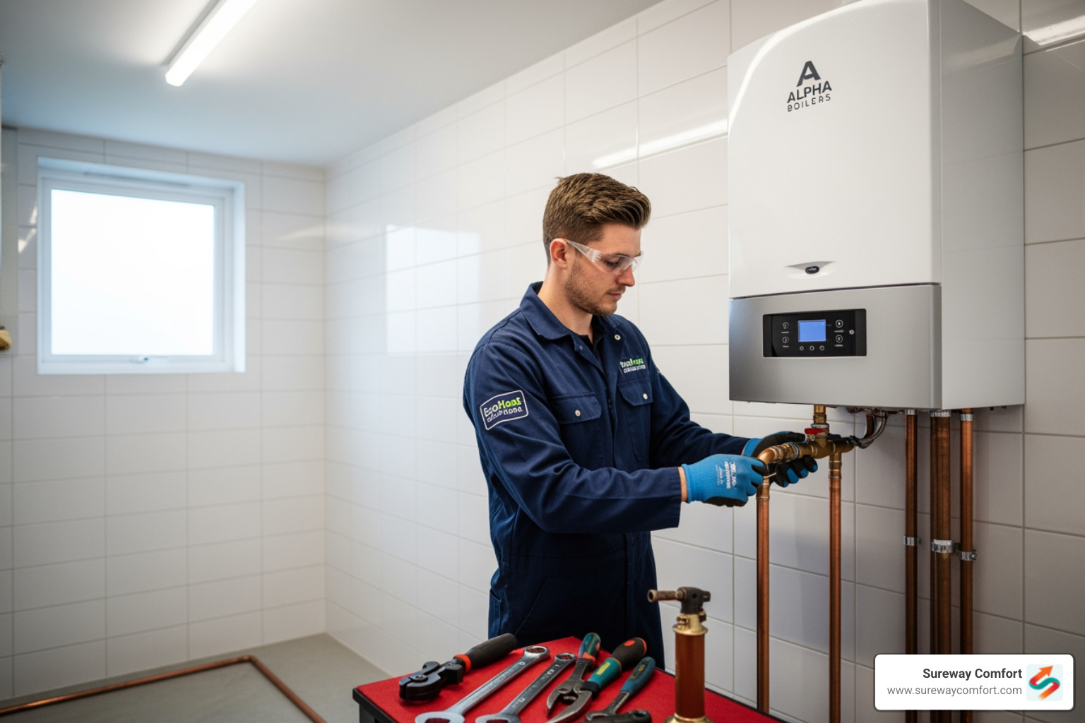 clean and professional boiler installation in progress - Local Boiler Installer Bridgeville PA