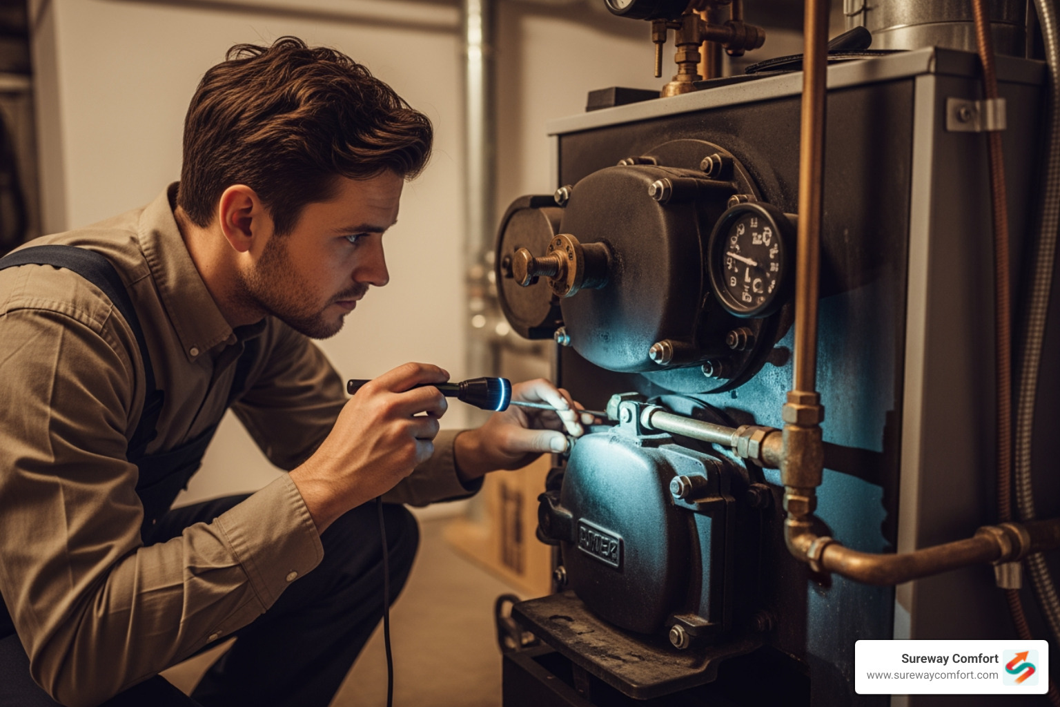 technician inspecting older boiler - boiler maintenance bethel park pa technician inspecting older boiler - boiler maintenance bethel park pa