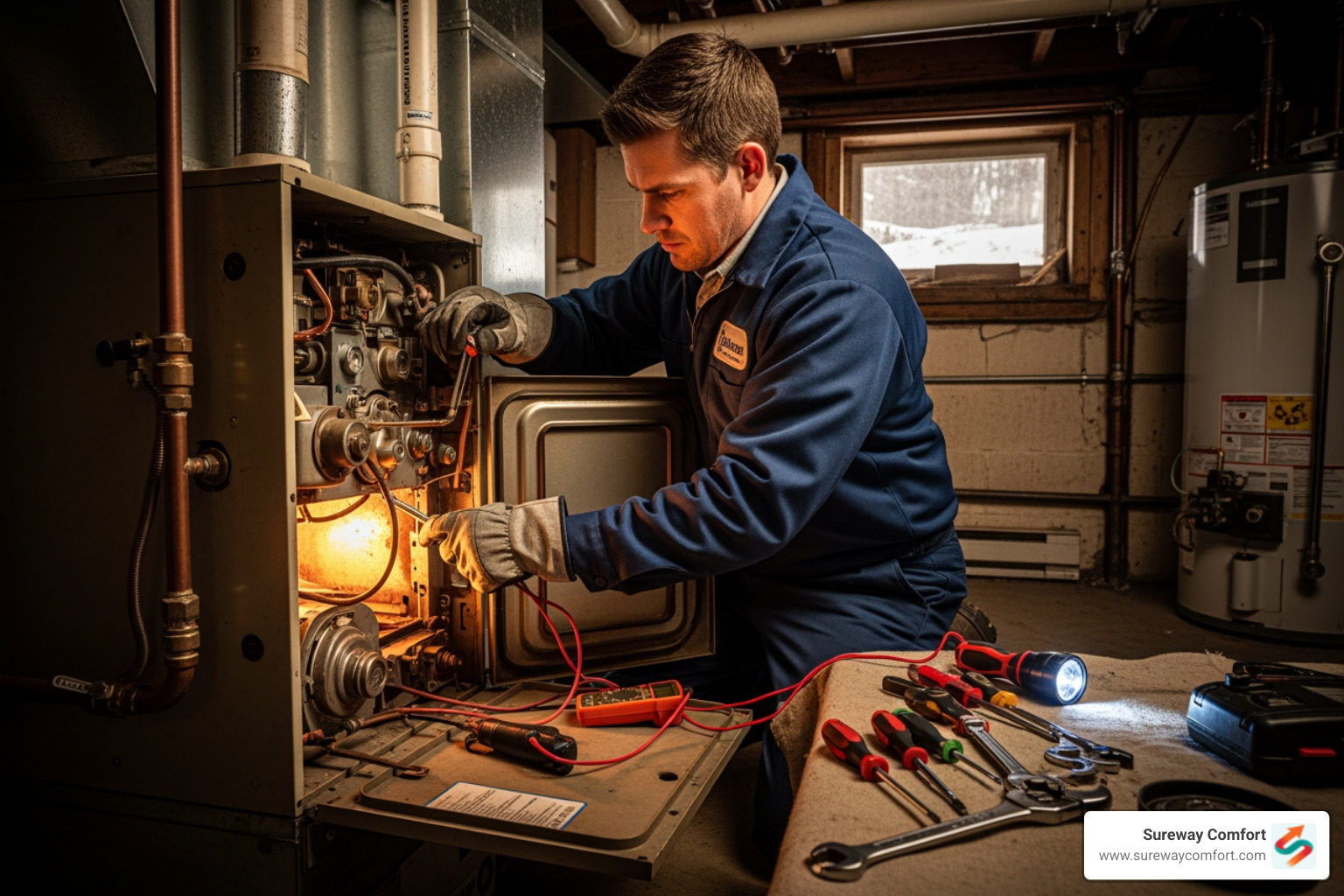 infographic showing common signs your heating system needs repair including strange noises, uneven heating, pilot light problems, cold air from vents, increased energy bills, and unusual odors, with icons for each warning sign - best heating repair in bridgeville, pa infographic showing common signs your heating system needs repair including strange noises, uneven heating, pilot light problems, cold air from vents, increased energy bills, and unusual odors, with icons for each warning sign - best heating repair in bridgeville, pa