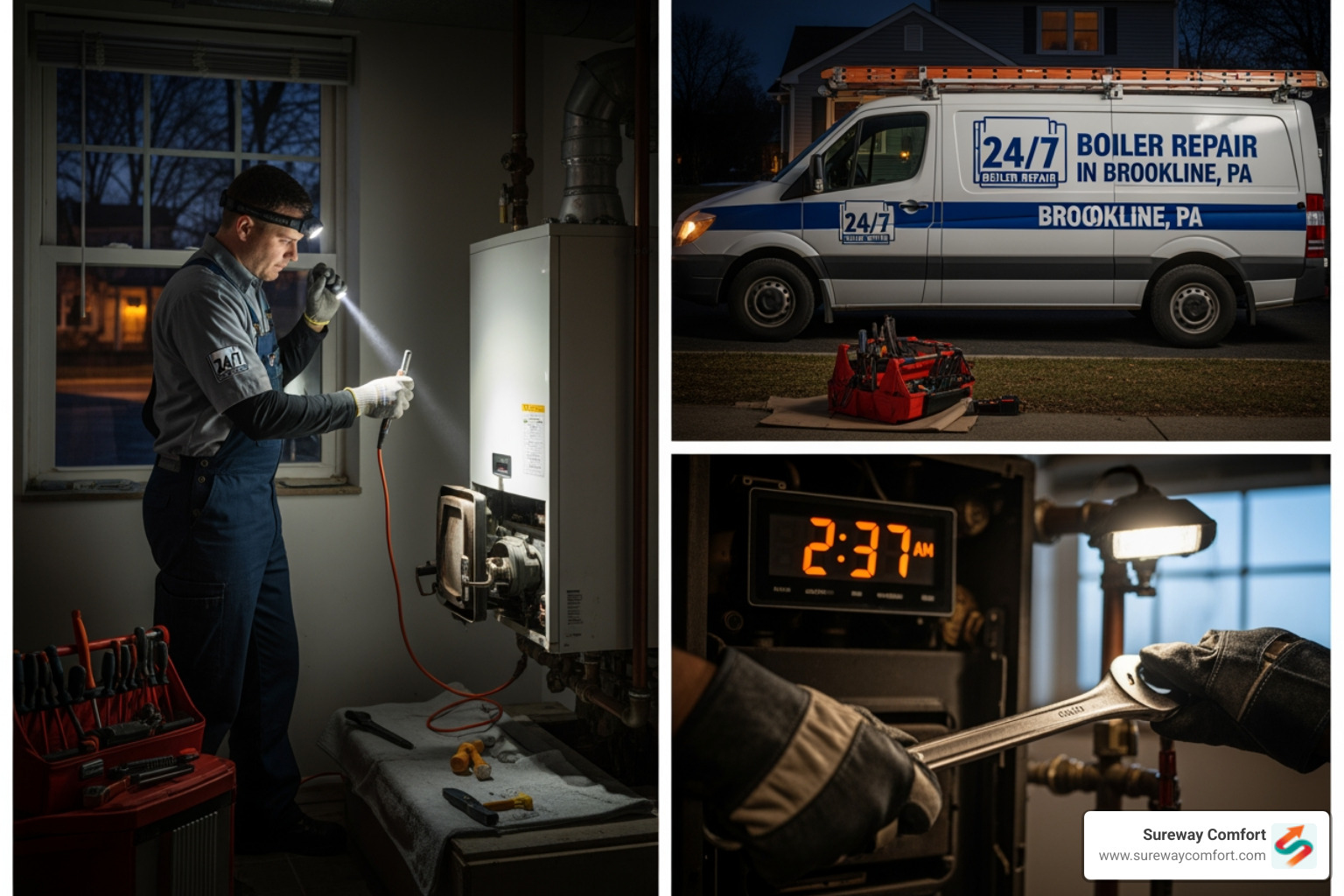 24 hour boiler repair in brookline, pa