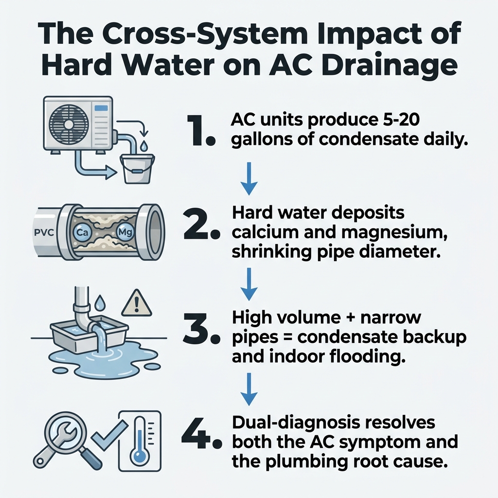 The Cross-System Impact of Hard Water on AC Drainage