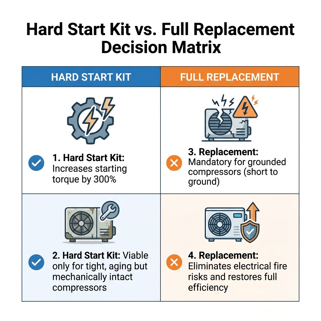 Hard Start Kit vs. Full Replacement Decision Matrix
