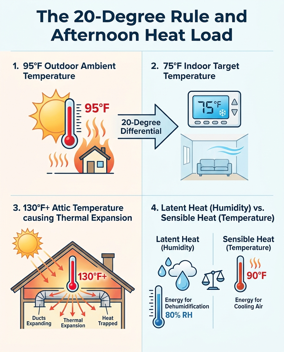 The 20-Degree Rule and Afternoon Heat Load