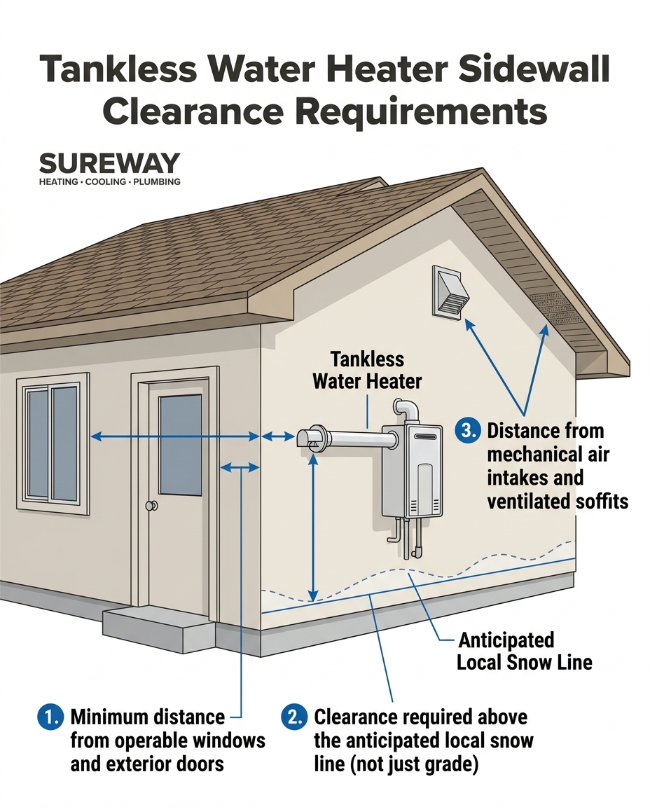 Tankless Water Heater Sidewall Clearance Requirements