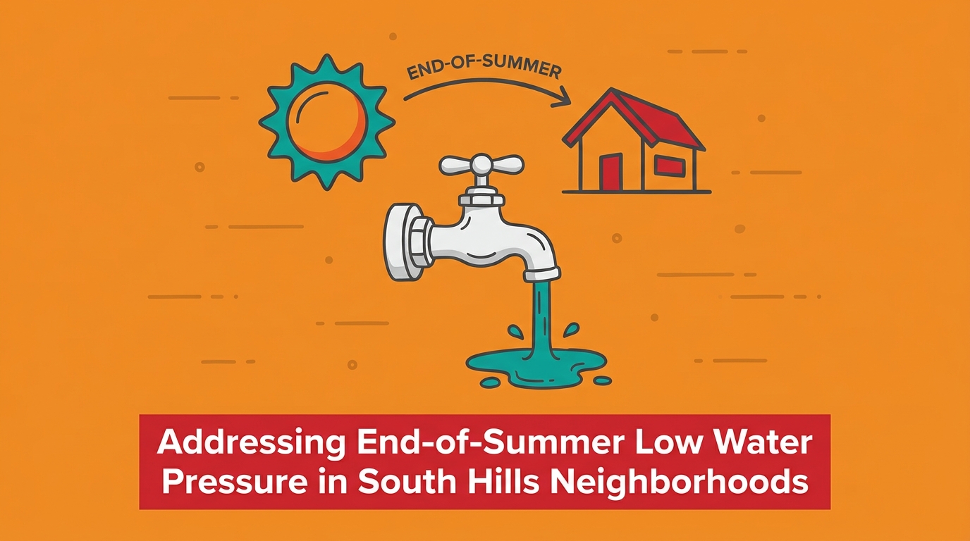 Addressing End-of-Summer Low Water Pressure in South Hills Neighborhoods