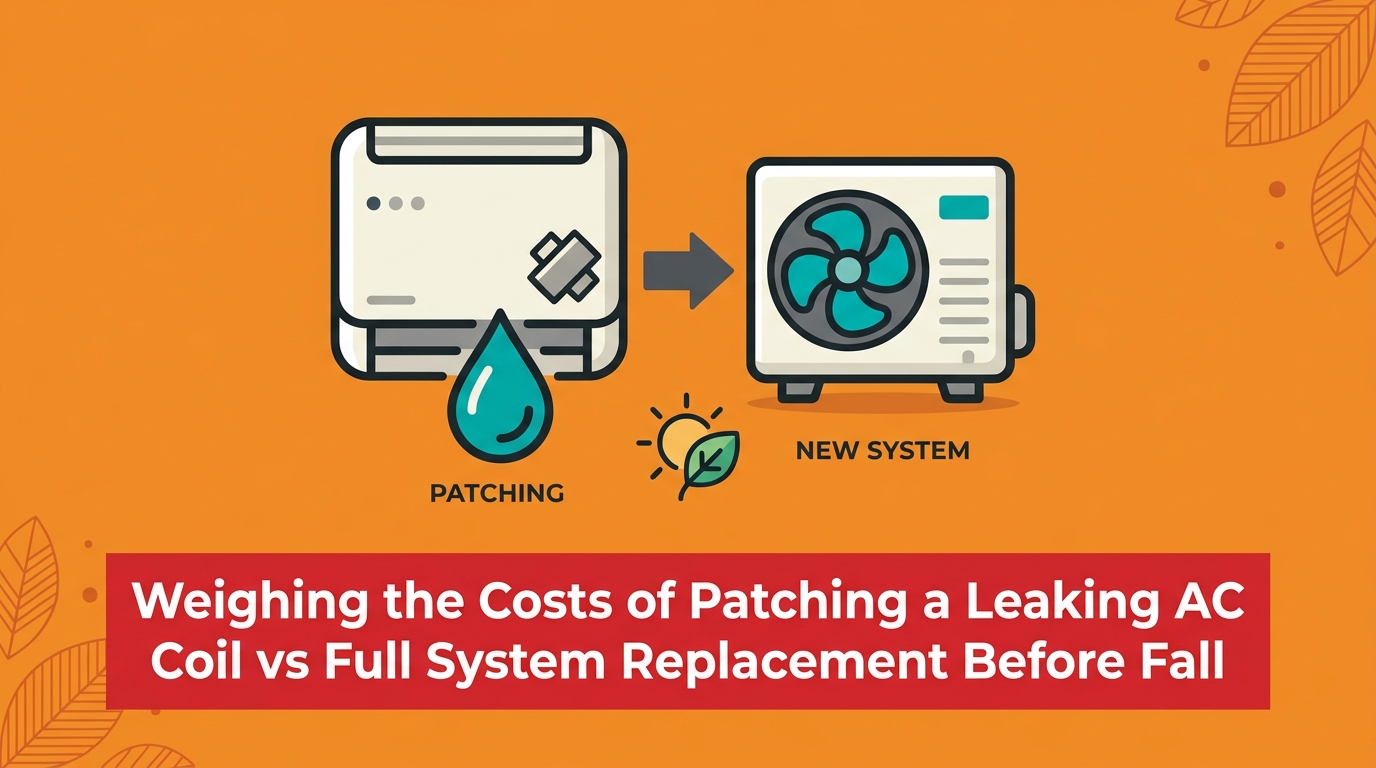 Weighing the Costs of Patching a Leaking AC Coil vs Full System Replacement Before Fall