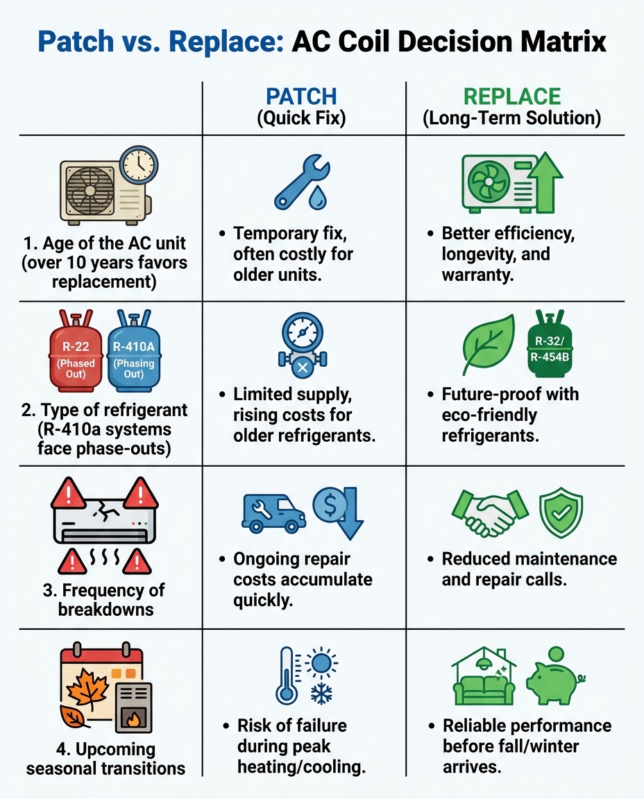 Patch vs. Replace: AC Coil Decision Matrix