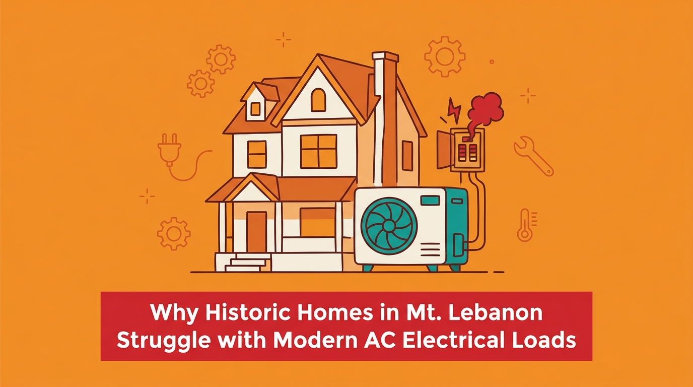 Why Historic Homes in Mt. Lebanon Struggle with Modern AC Electrical Loads
