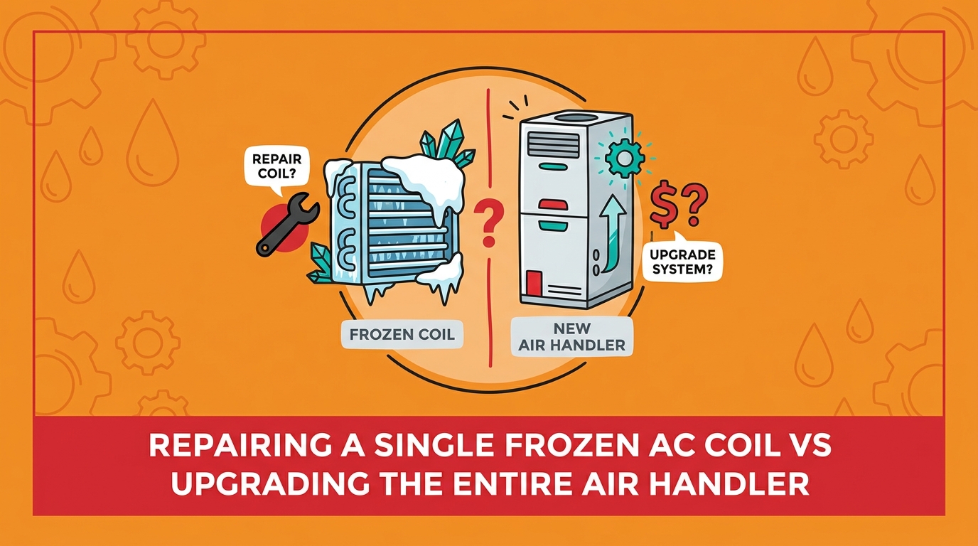 Repairing a Single Frozen AC Coil vs Upgrading the Entire Air Handler