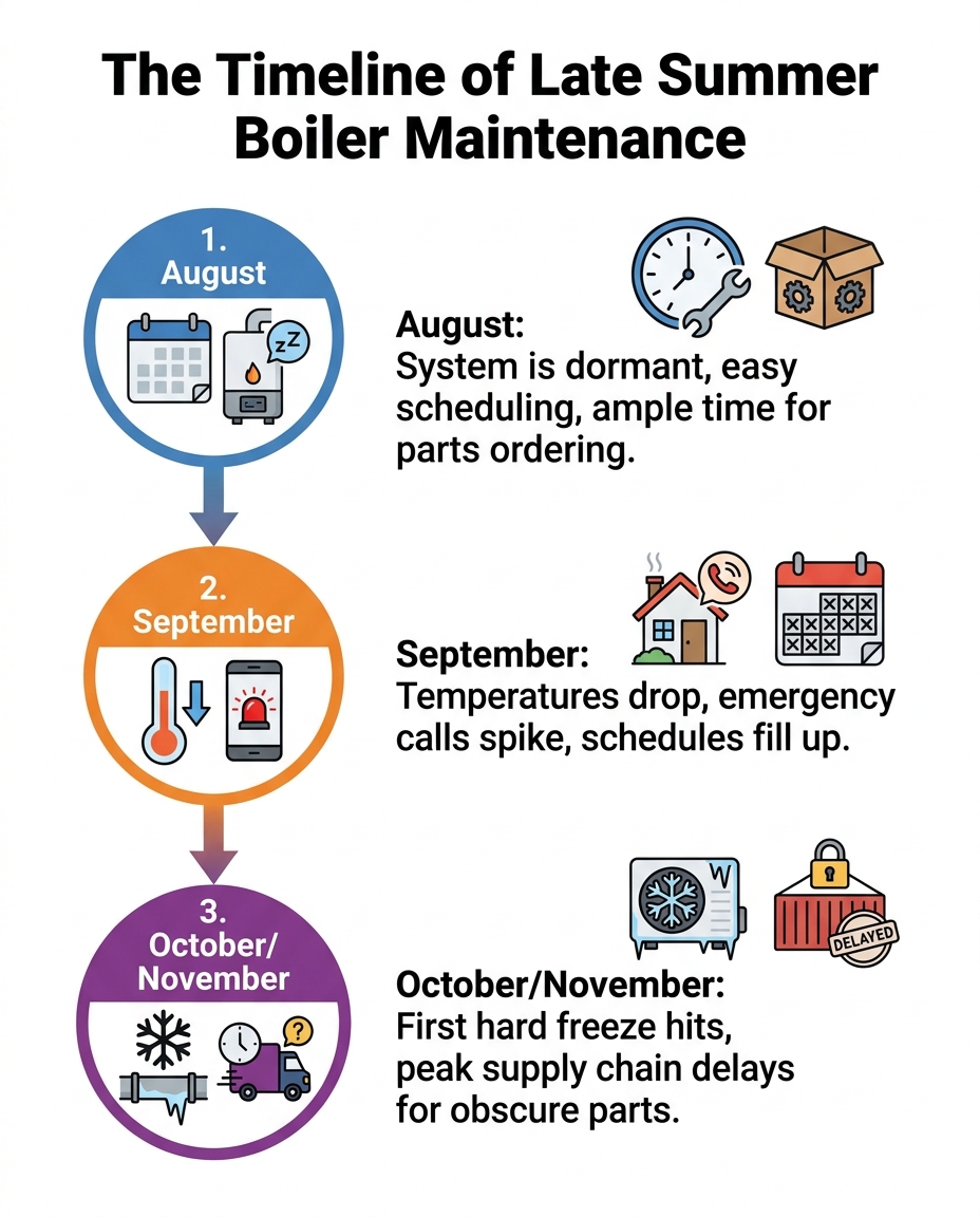 The Timeline of Late Summer Boiler Maintenance