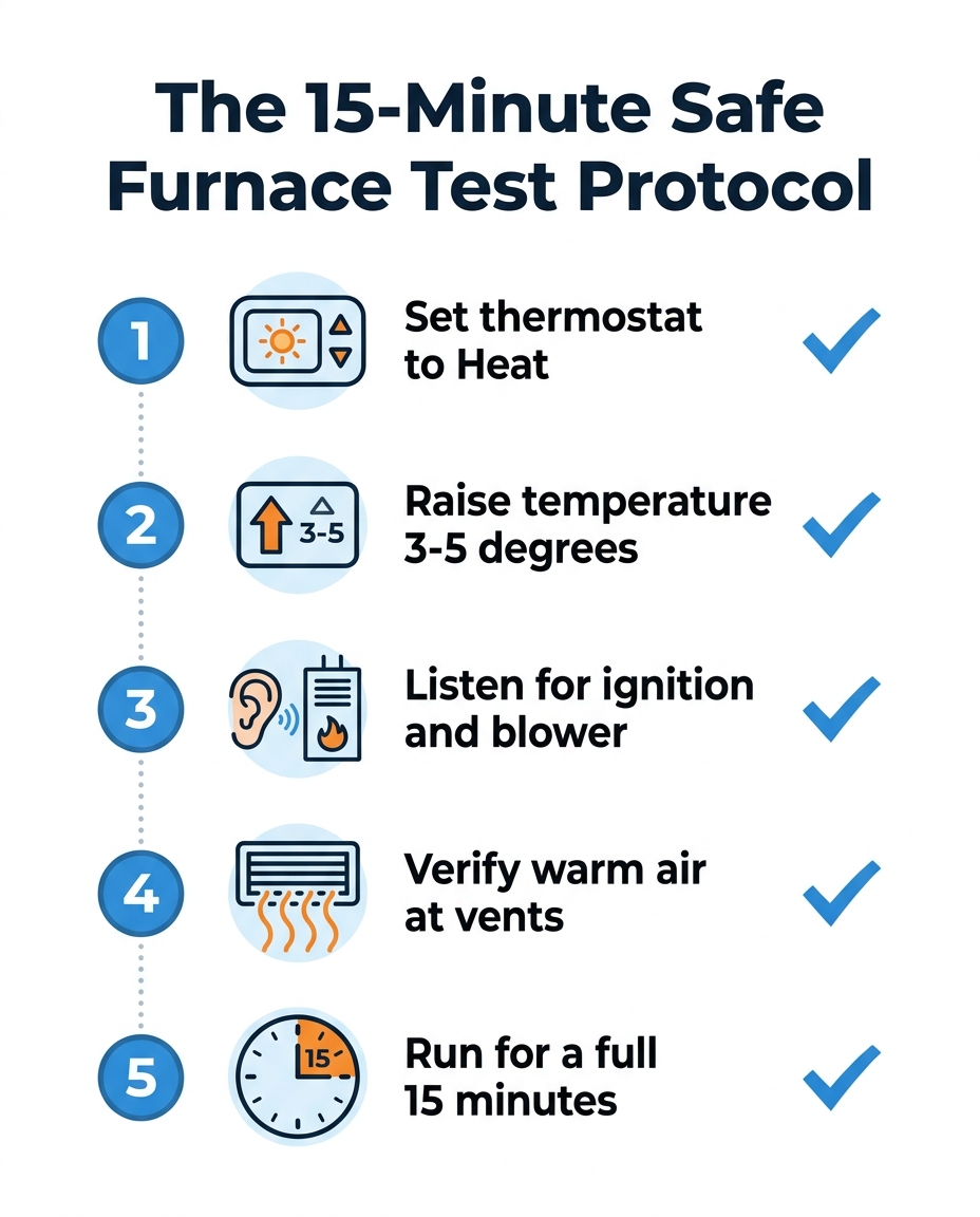 The 15-Minute Safe Furnace Test Protocol