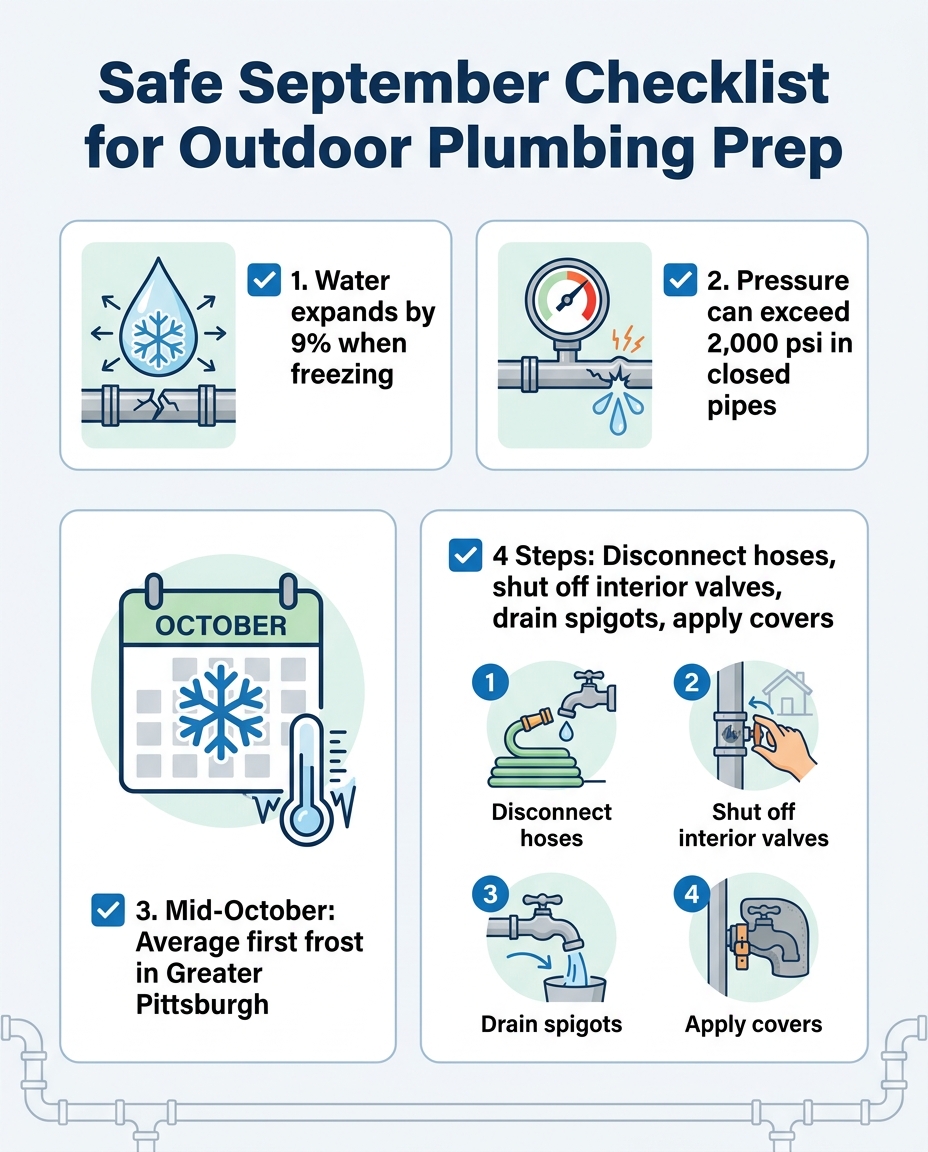 Safe September Checklist for Outdoor Plumbing Prep