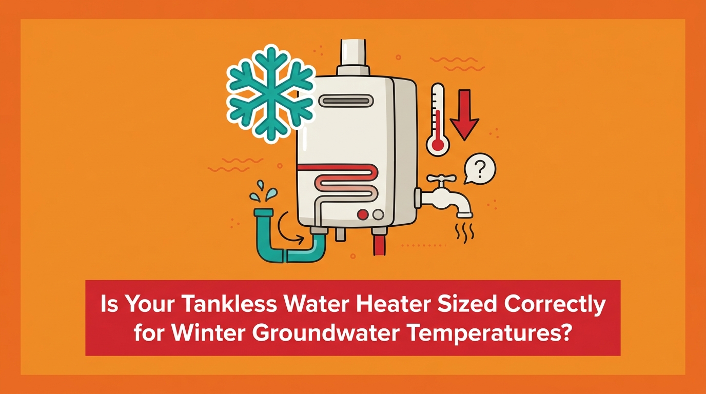 Is Your Tankless Water Heater Sized Correctly for Winter Groundwater Temperatures?