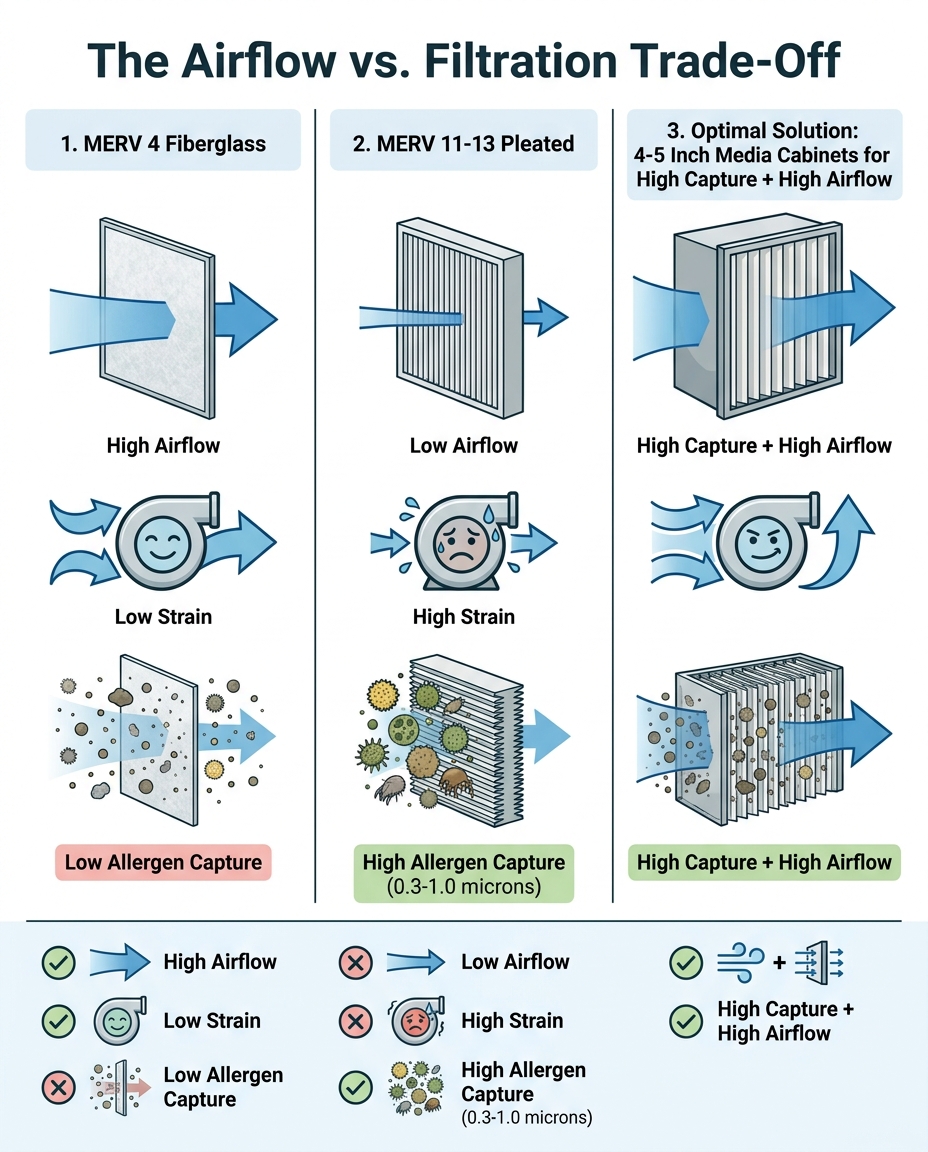 The Airflow vs. Filtration Trade-Off