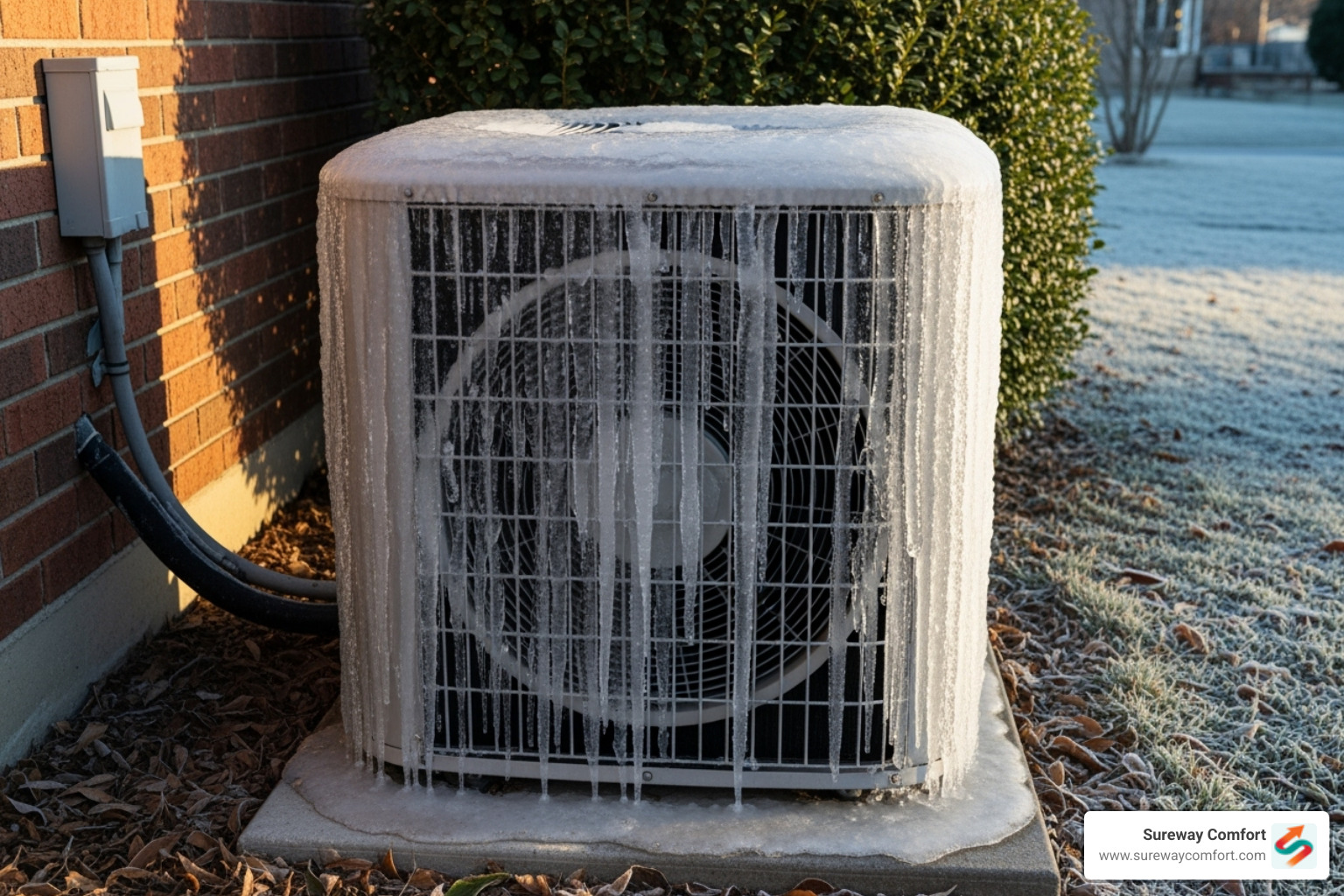 AC unit with ice buildup on coils - emergency AC repair AC unit with ice buildup on coils - emergency AC repair
