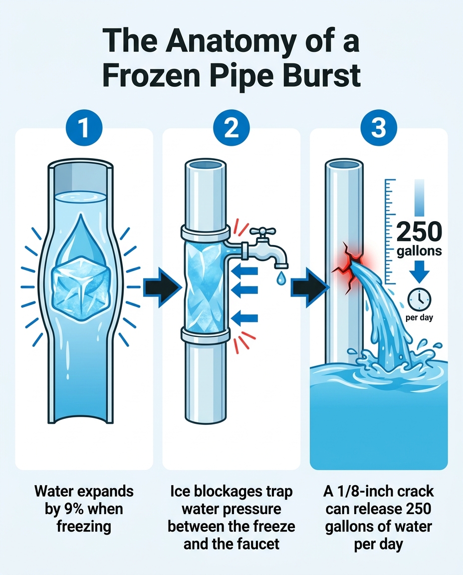 The Anatomy of a Frozen Pipe Burst