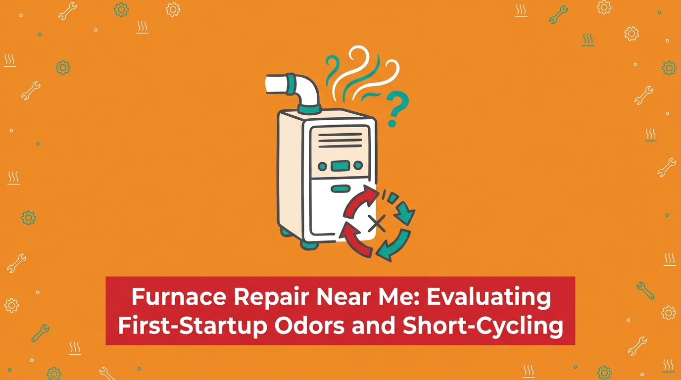 Furnace Repair Near Me: Evaluating First-Startup Odors and Short-Cycling
