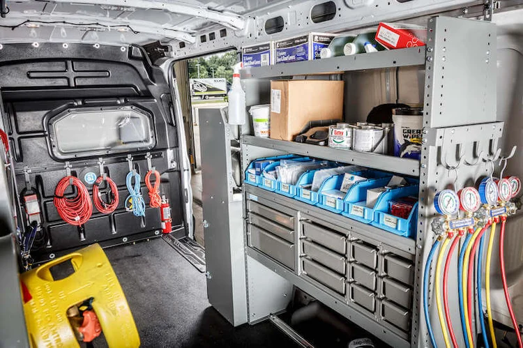 Cargo-van-shelving-solution