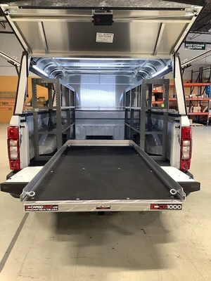 Electrical Work Truck Shelving - Rear